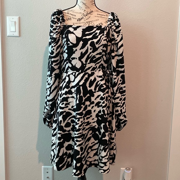 Karl Lagerfeld paris patterned midi dress - Picture 1 of 3
